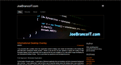 Desktop Screenshot of joebrancoit.com